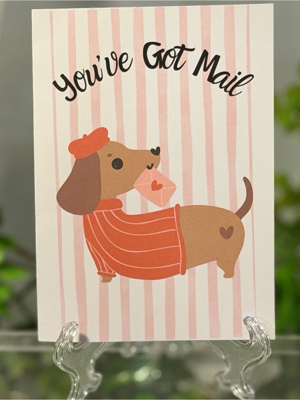 Dachshund Encouragement Greeting Card Set of 5 4x6 with Envelopes Cute Dog